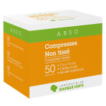 Marque verte abso compresses st�riles non tiss� 7, 5cm x 7, 5cm 100 compresses