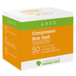 Marque verte abso compresses striles non tiss 7, 5cm x 7, 5cm 100 compresses