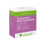 Marque verte compresses striles gaze hydrophile 10cm x 10cm 25 x 2 compresses
