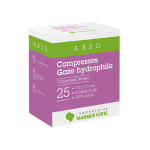 Marque verte compresses st�riles gaze hydrophile 7, 5cm x 7, 5cm 25 x 2 compresses