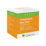 Marque verte compresses striles en non tiss 10cm x 10cm 50 x 2 compresses