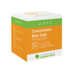 Marque verte compresses striles en non tiss 10cm x 10cm 50 x 2 compresses