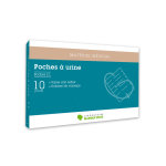 Marque verte poche urine ambulatoire 2000ml 10 units
