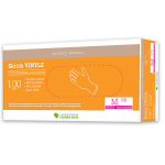 Marque verte pro gant examen ambidextre vinyle non poudrs taille m 100 units