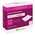Marque verte semesa alèse intraversable normal 60cm x 90cm 30 unités Marque verte semesa alèse intraversable normal 60cm x 90cm 30 unités