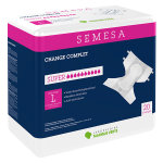 Marque verte semesa change complet adulte super taille l 20 unités Marque verte semesa change complet adulte super taille l 20 unités