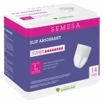 Marque verte semesa slips absorbants super taille l 14 units
