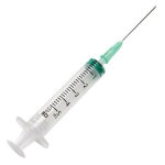 Marque verte seringue et aiguille 5ml 25 units