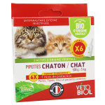 Vetobiol pipette chaton chat bio 6 units
