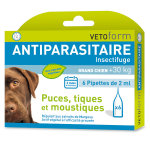 Vetoform antiparasitaire grand chien + 30kg 6 pipettes Vetoform antiparasitaire grand chien + 30kg 6 pipettes