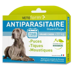 Vetoform antiparasitaire grand chien + 30kg 3 pipettes