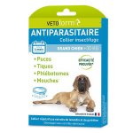 Vtoform collier insecticide, antiparasitaire grand chien + 30 kg