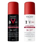 Vichy clinical control duo d�transpirant spray 96h : 1 femme et 1 homme (2x150ml)