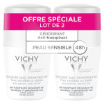 Vichy dodorant anti - transpirant peaux sensibles 48h roll - on lot de 2 x 50ml