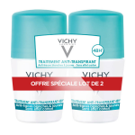Vichy d�odorant anti - transpirant anti - traces blanches & jaunes 48h roll - on lot de 2 x 50ml