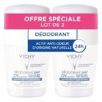 Vichy dodorant 24h toucher sec roll - on lot de 2 x 50ml
