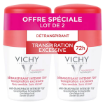 Vichy déodorant détranspirant intensif 72h roll - on lot de 2 x 50ml Vichy déodorant détranspirant intensif 72h roll - on lot de 2 x 50ml