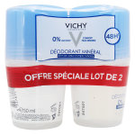 Vichy dodorant minral 48h roll - on lot de 2 x 50ml