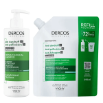 Vichy dercos anti - pell ds : et �co - recharge 390ml cheveux normaux � gras