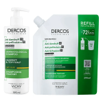 Vichy dercos duo anti - pell ds : shampooing & �co - recharge cheveux secs 390ml