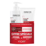 Vichy dercos lot energy + shampooing 400ml + aprs shampooing stimulant 200ml