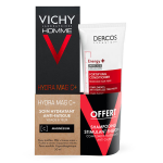 Vichy homme crme hydratante anti - fatigue visage et yeux 50ml + shampooing anti - chute 50ml offert ...