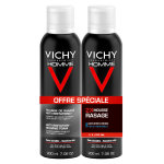 Vichy homme mousse  raser anti - irritations lot de 2 x 200ml