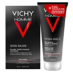 Vichy homme sensi baume aprs - rasage apaisant 75ml + gel douche hydra mag c 100ml offert