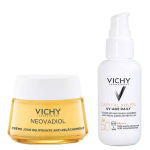 Vichy routine mnopause crme de jour post - mnopause neovadiol 50ml & capital soleil uv - age spf 50 ...