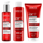 Vichy routine protocole 3 produits shampooing dercos anti - casse collagen 17 filler