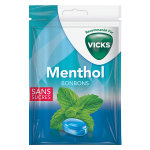 Vicks bonbons menthol sans sucre 72g Vicks bonbons menthol sans sucre 72g