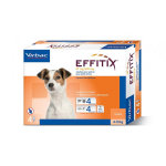 Virbac effitix petit chien insecticide chien de 4  10kg spot on pipette boite de 4