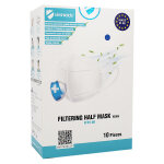 Virshields masque ffp2 nr adulte bleu 10 unités Virshields masque ffp2 nr adulte bleu 10 unités