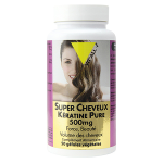 Vit'all + super cheveux kratine pure 500mg 50 glules vgtales