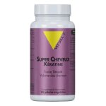 Vit'all + super cheveux k�ratine pure 500mg 60 g�lules v�g�tales