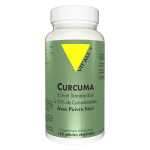 Vit'all + curcuma extraits standardisés avec poivre noir 120 gélules végétales Vit'all + curcuma extraits standardisés avec poivre noir 120 gélules végétales