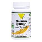 Vit'all + ginseng sibérien 300mg bio 60 gélules végétales Vit'all + ginseng sibérien 300mg bio 60 gélules végétales