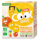 Vitabio cool fruits gourde mirabelle pomme acrola bio lot de 4 x 90g