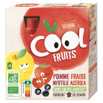 Vitabio cool fruits pomme fraise myrtille acrola bio 4 x 90g