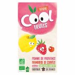 Vitabio cool fruits pomme framboise acrola bio lot de 12 x 90g