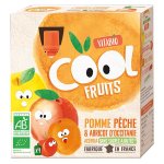 Vitabio cool fruits pomme pche abricot acrola bio lot de 4 x 90g