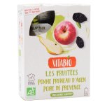 Vitabio gourdes pruneau d'agen poire pomme 4 x 120g