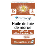 Vitarmonyl actifs naturels huile de foie de morue 60 capsules Vitarmonyl actifs naturels huile de foie de morue 60 capsules