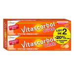 Vitascorbol complment alimentaire vitamine c1000 mg 2x20 comprims effervescents