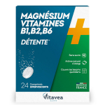 Vitavea magnésium vitamines b1, b2, b6 détente 24 comprimés effervescents Vitavea magnésium vitamines b1, b2, b6 détente 24 comprimés effervescents
