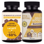Vitavea vita'royal gelée royale dès 3 ans format éco 60gummies pectine végétale Vitavea vita'royal gelée royale dès 3 ans format éco 60gummies pectine végétale