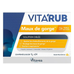 Vitavea vita'rub maux de gorge - go�t miel citron - 24 comprim�s � sucer