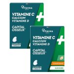 Vitavea vitamine c + calcium + vitamine d lot de 2 - 48 comprim�s � croquer