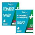 Vitavea vitamine c + magn�sium equilibre nerveux lot de 2 - 48 comprim�s � croquer