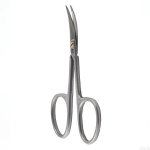 Vitry ciseaux  peaux lames courbes inox tremp